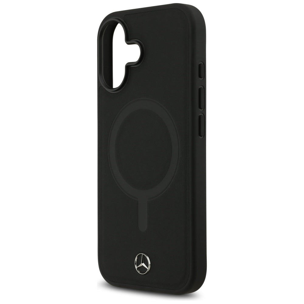 Mercedes MagSafe odinis dėklas iPhone 17 – juodas