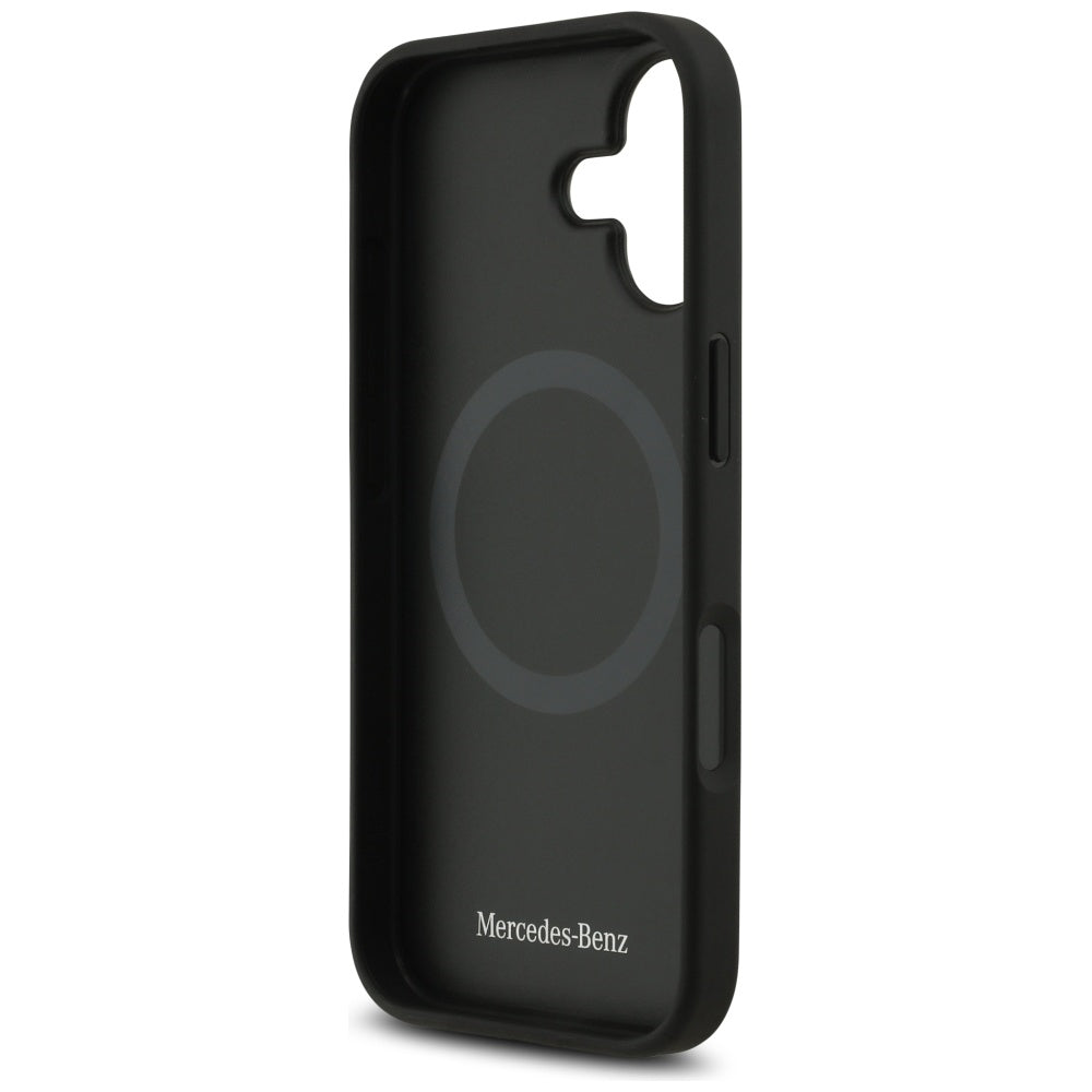 Mercedes MagSafe odinis dėklas iPhone 17 – juodas