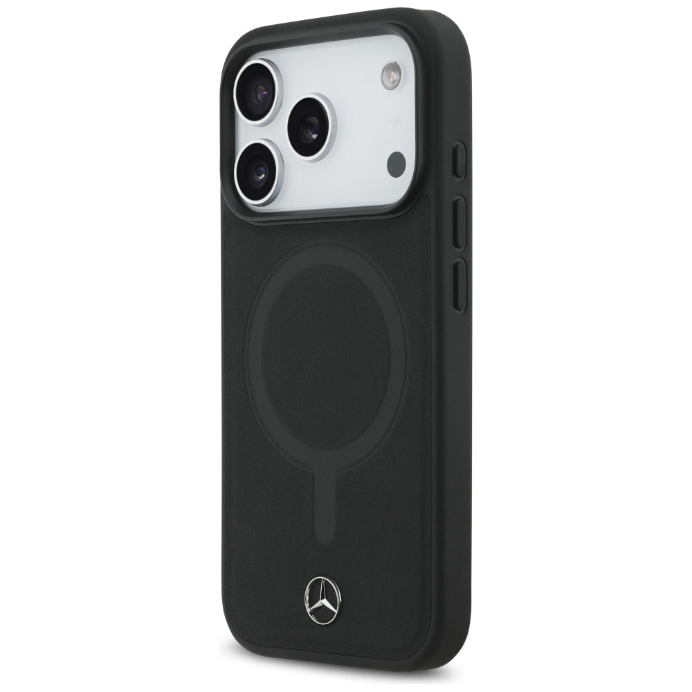 Mercedes MagSafe odinis dėklas iPhone 17 Pro – juodas