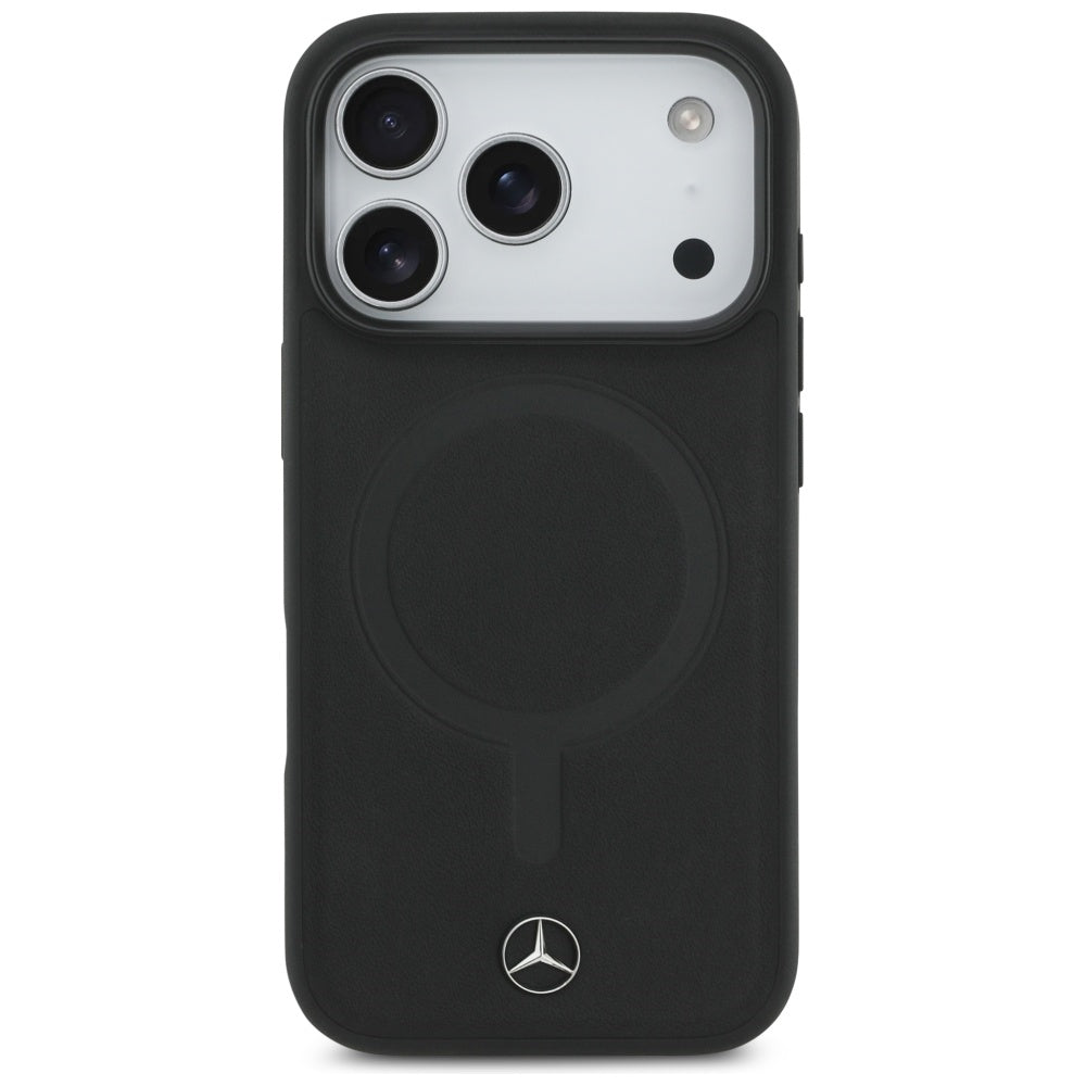 Mercedes MagSafe odinis dėklas iPhone 17 Pro – juodas