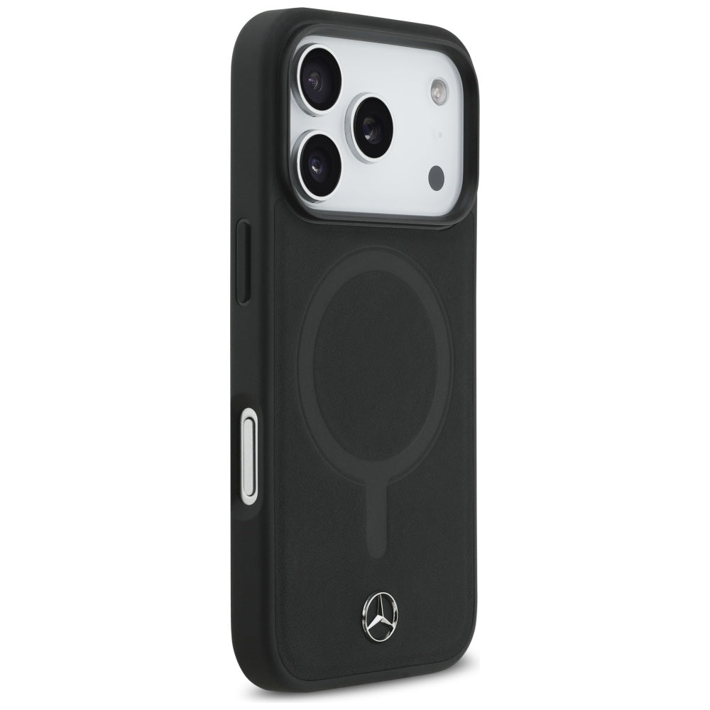 Mercedes MagSafe odinis dėklas iPhone 17 Pro – juodas