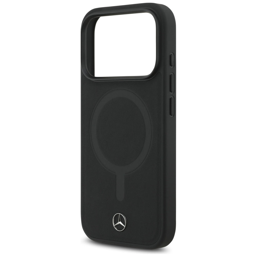Mercedes MagSafe odinis dėklas iPhone 17 Pro – juodas