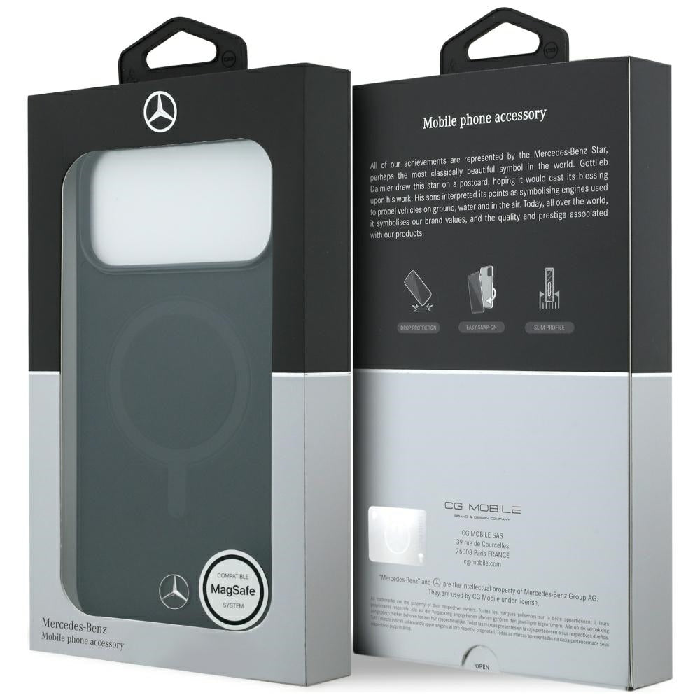 Mercedes MagSafe dėklas iPhone 17 Pro Max – juodas