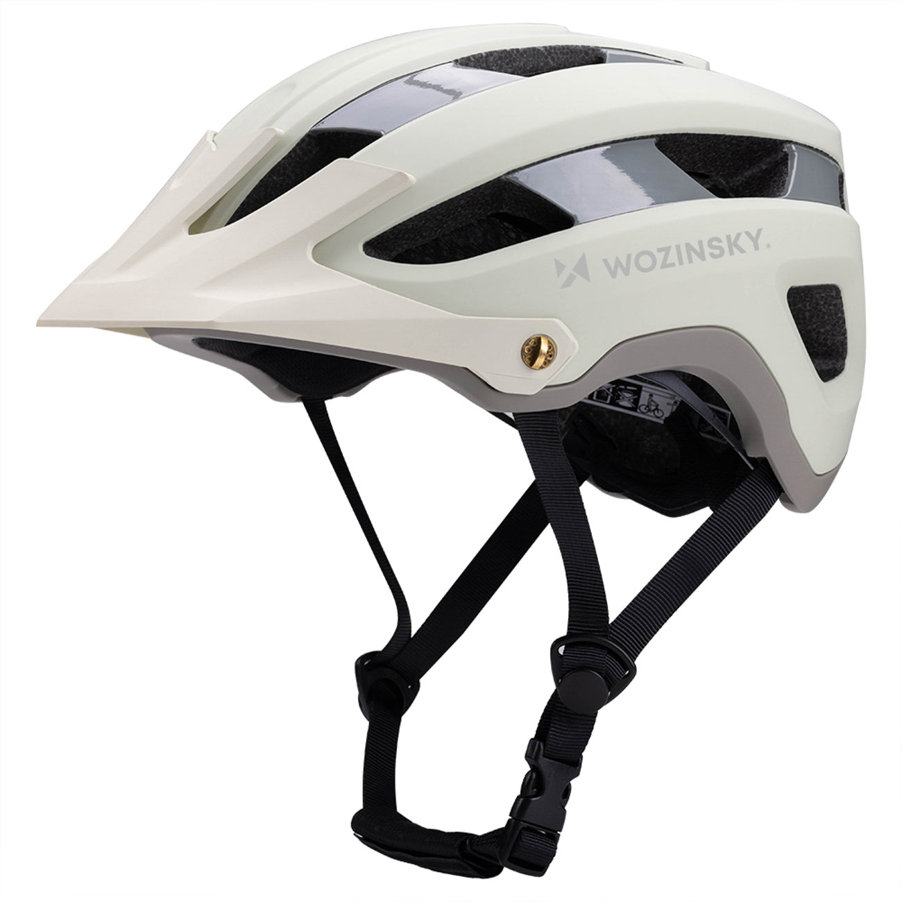 Wozinsky MTB dviračio šalmas su nuimama viršūne, lengvas, L - pastelinė žalia -- Bicycle Helmets