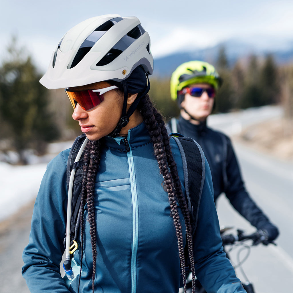 Wozinsky MTB dviračio šalmas su nuimama viršūne, lengvas, L - pastelinė žalia -- Bicycle Helmets