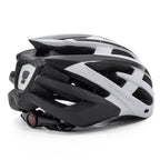 Wozinsky MTB dviračio šalmas su nuimama viršūne ir galine USB šviesa M - juodai balta -- Bicycle Helmets