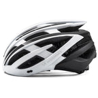Wozinsky MTB dviračio šalmas su nuimama viršūne ir galine USB šviesa M - juodai balta -- Bicycle Helmets