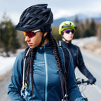Wozinsky MTB dviračio šalmas su nuimama viršūne ir galine USB šviesa M - juodas -- Bicycle Helmets