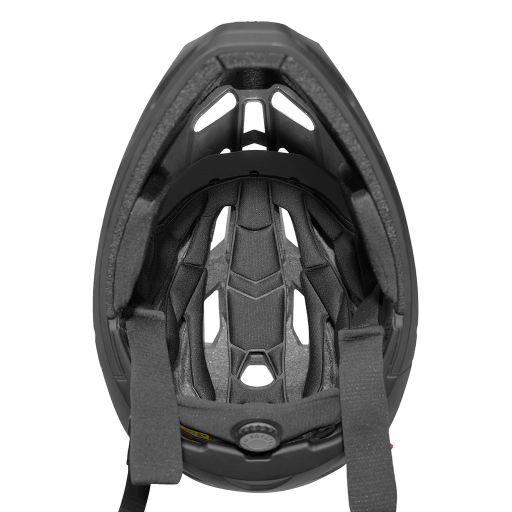 Wozinsky pilno veido dviračio šalmas su nuimama viršūne 57-59 cm - juodas -- Bicycle Helmets
