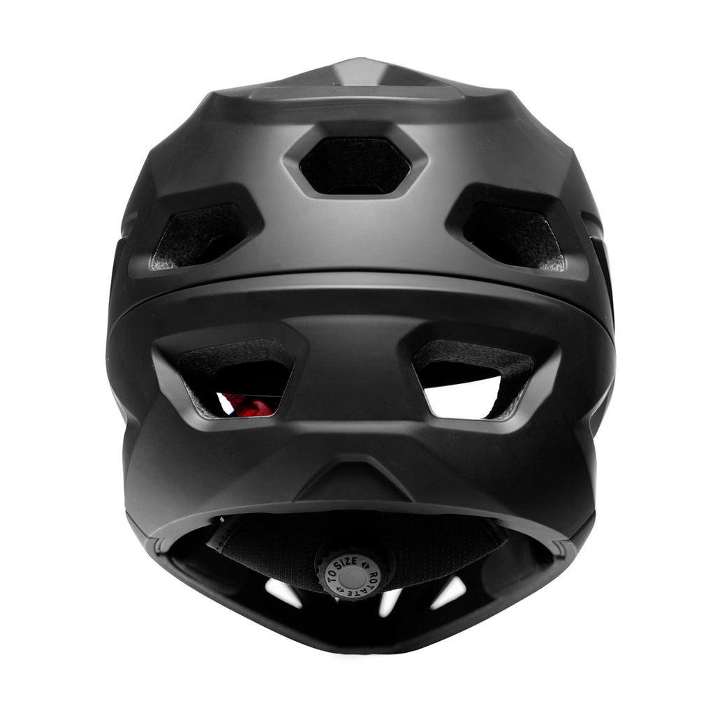 Wozinsky pilno veido dviračio šalmas su nuimama viršūne 57-59 cm - juodas -- Bicycle Helmets