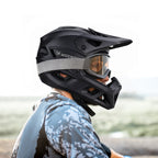 Wozinsky pilno veido dviračio šalmas su nuimama viršūne 57-59 cm - juodas -- Bicycle Helmets