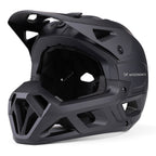 Wozinsky pilno veido dviračio šalmas su nuimama viršūne 57-59 cm - juodas -- Bicycle Helmets