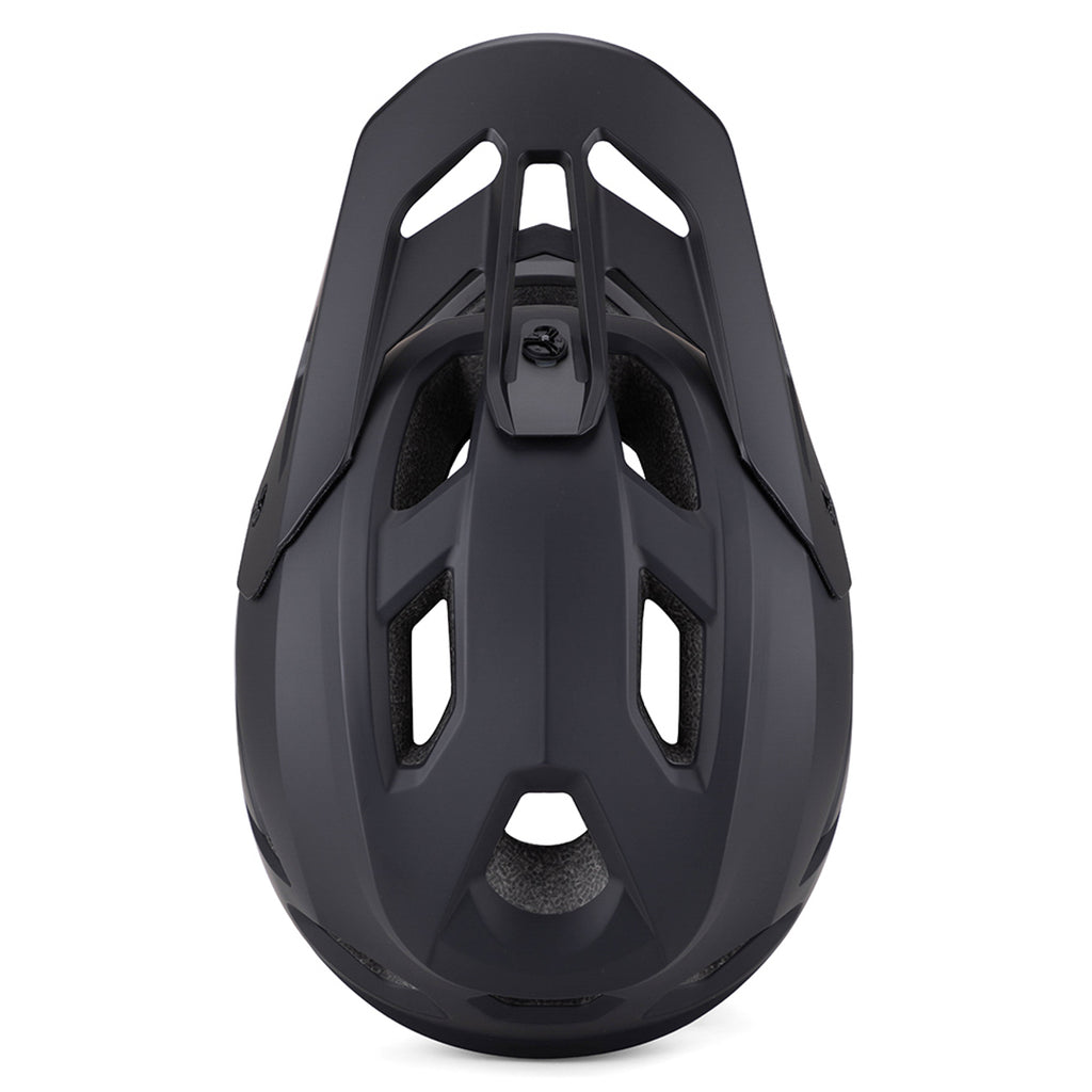 Wozinsky pilno veido dviračio šalmas su nuimama viršūne 57-59 cm - juodas -- Bicycle Helmets