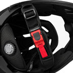 Wozinsky pilno veido dviračio šalmas su nuimama viršūne 57-59 cm - juodas -- Bicycle Helmets