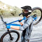 Wozinsky pilno veido dviračio šalmas su nuimama viršūne 57-59 cm - juodas -- Bicycle Helmets