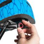 Wozinsky vaikiški dviračio šalmas, Drakonų raštas, Lengvas, S - Mėlynas -- Bicycle Helmets