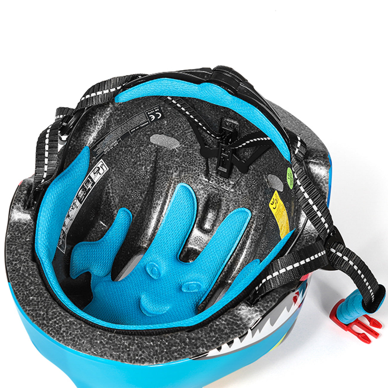 Wozinsky vaikiški dviračio šalmas, Drakonų raštas, Lengvas, S - Mėlynas -- Bicycle Helmets