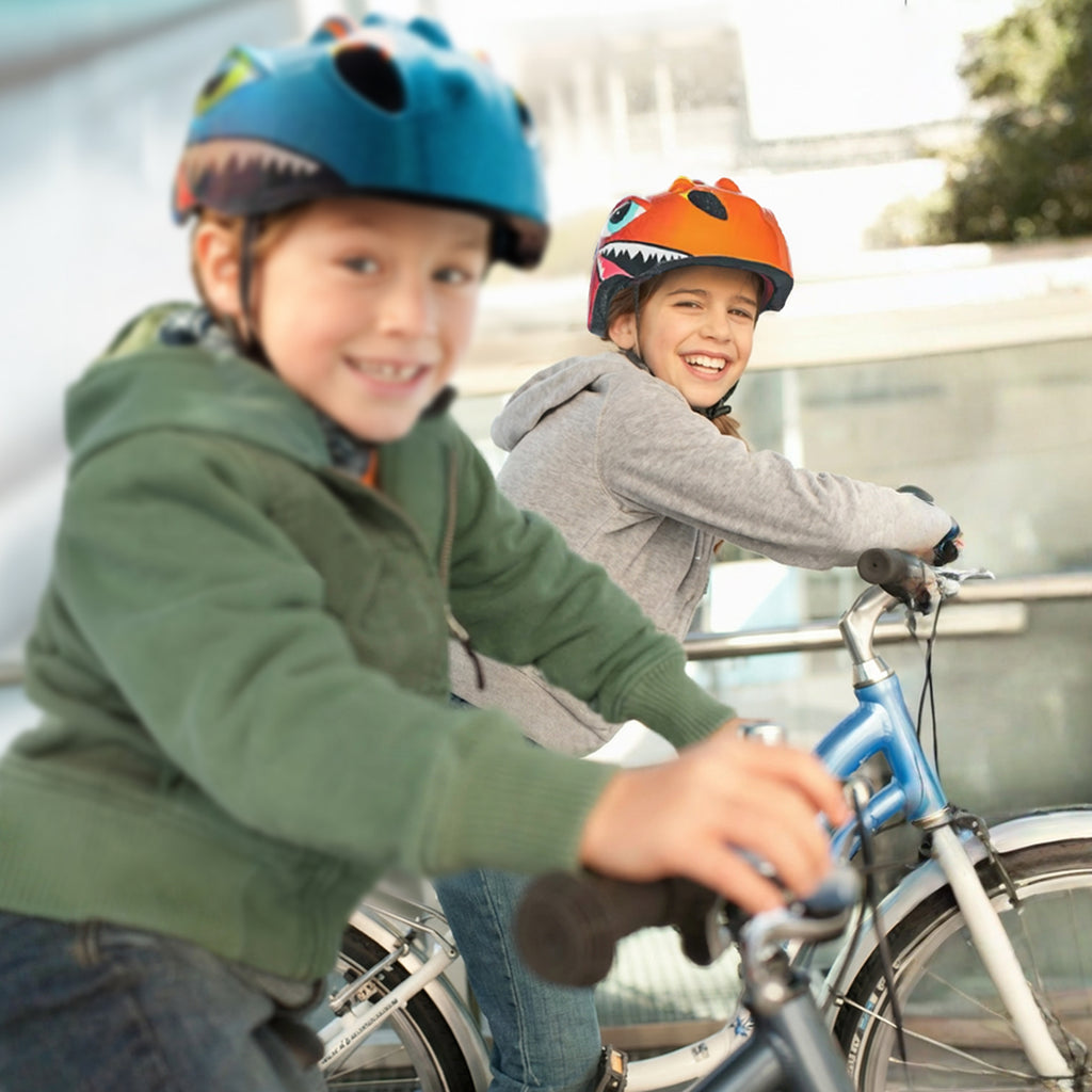 Wozinsky vaikiški dviračio šalmas, Drakonų raštas, Lengvas, S - Raudonas -- Bicycle Helmets