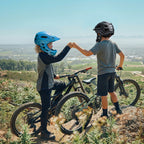 Wozinsky vaikiško pilno veido dviračio šalmas su USB galine šviesa S - Mėlynas -- Bicycle Helmets