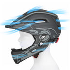 Wozinsky Vaikų pilnaviduriai dviračio šalmas su USB galine šviesa S - Pilka -- Bicycle Helmets