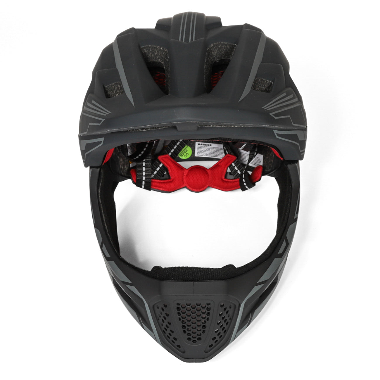 Wozinsky Vaikų pilnaviduriai dviračio šalmas su USB galine šviesa S - Pilka -- Bicycle Helmets
