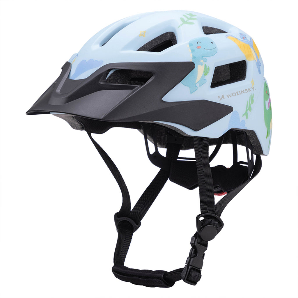 Wozinsky vaikiško MTB dviračio šalmo su nuimamu skydelu XS - šviesiai mėlyna -- Bicycle Helmets