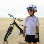 Wozinsky vaikiško MTB dviračio šalmo su nuimamu skydelu XS - šviesiai mėlyna -- Bicycle Helmets