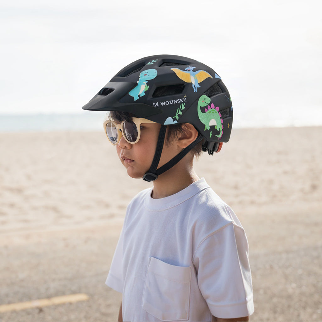Wozinsky vaikiško MTB dviračio šalmo su nuimamu skydelu XS - juoda -- Bicycle Helmets