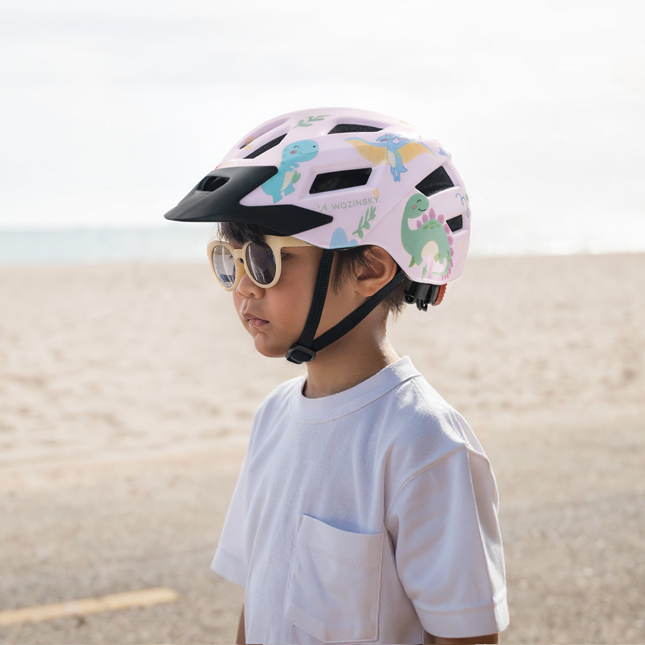 Wozinsky vaikiško MTB dviračio šalmo su nuimamu skydelu S - rožinė -- Bicycle Helmets