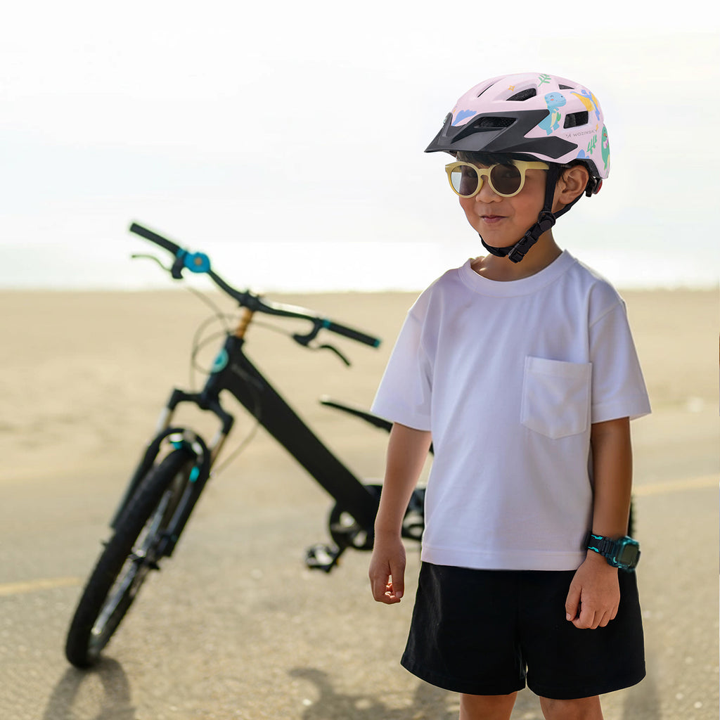 Wozinsky vaikiško MTB dviračio šalmo su nuimamu skydelu S - rožinė -- Bicycle Helmets
