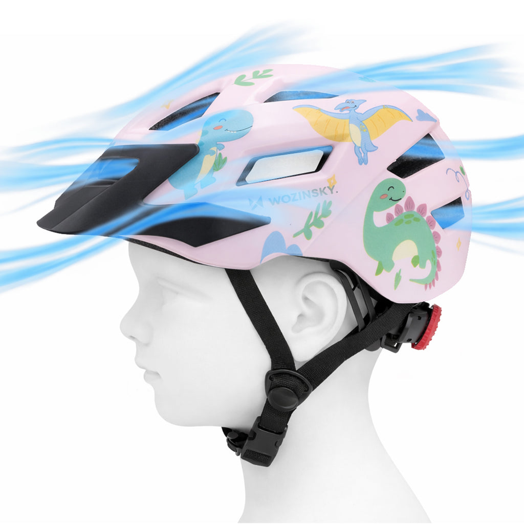 Wozinsky vaikiško MTB dviračio šalmo su nuimamu skydelu S - rožinė -- Bicycle Helmets