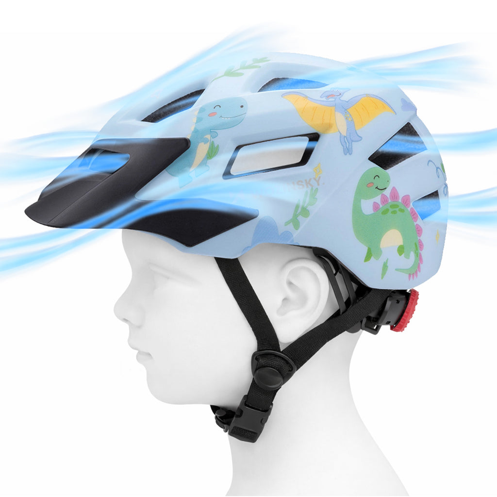 Wozinsky vaikiško MTB dviračio šalmo su nuimamu skydelu S - šviesiai mėlyna -- Bicycle Helmets