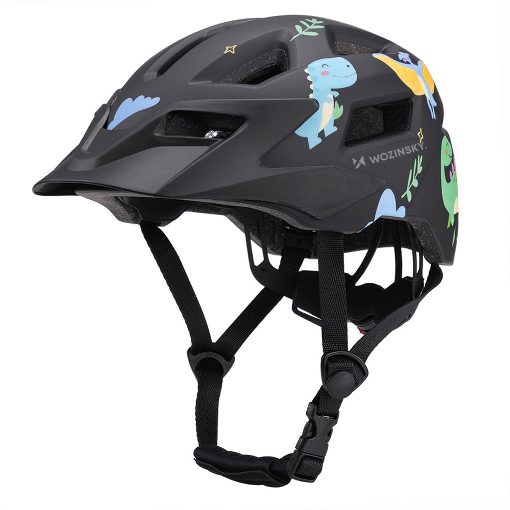 Wozinsky vaikiško MTB dviračio šalmo su nuimamu skydelu S - juoda -- Bicycle Helmets