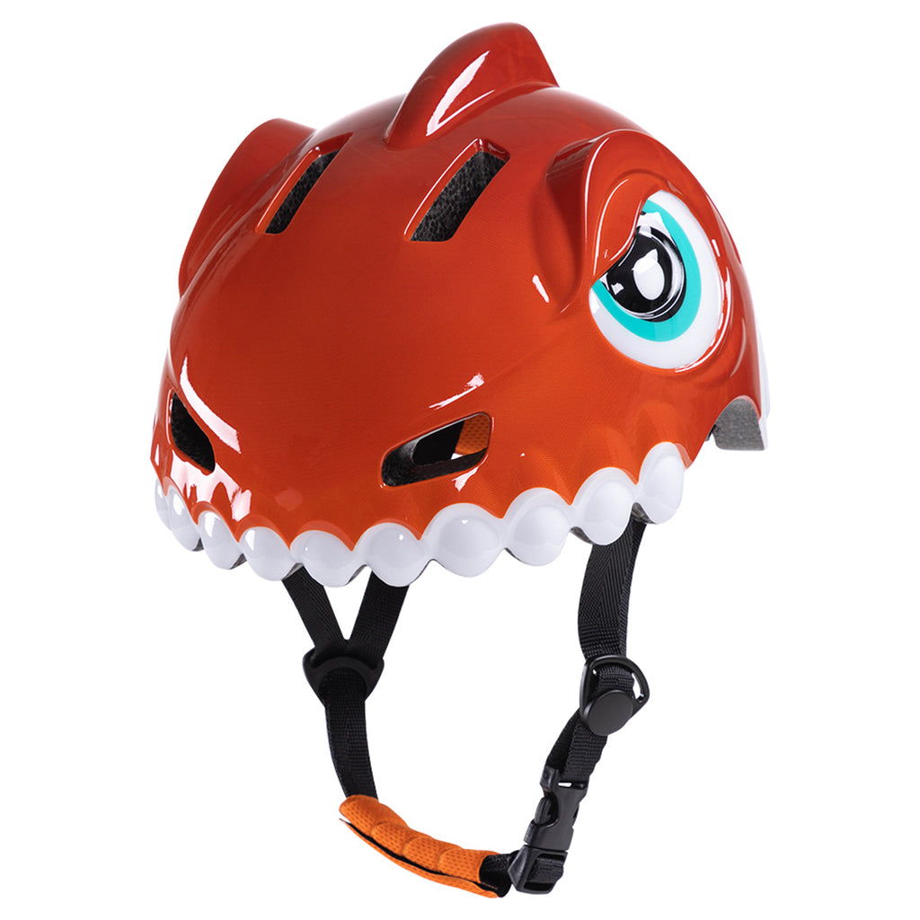 Wozinsky vaikiški dviračio šalmas su dinozauro raštu S - Raudonas -- Bicycle Helmets