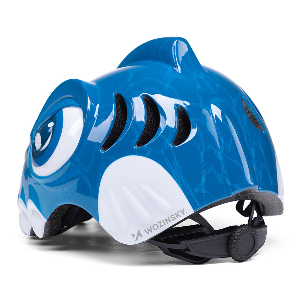 Wozinsky vaikiški dviračio šalmas su dinozauro raštu S - Mėlynas -- Bicycle Helmets