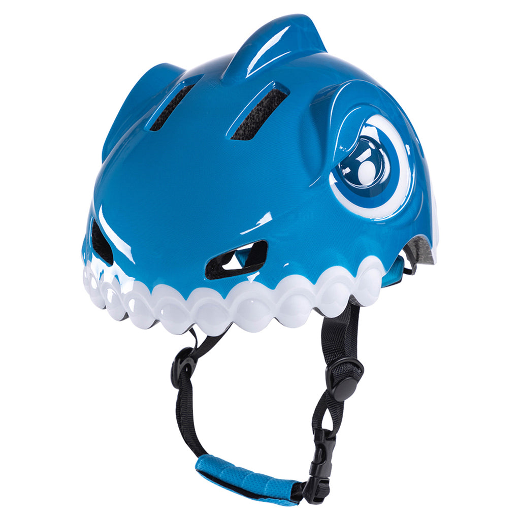 Wozinsky vaikiški dviračio šalmas su dinozauro raštu S - Mėlynas -- Bicycle Helmets