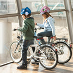 Wozinsky vaikiški dviračio šalmas su dinozauro raštu S - Mėlynas -- Bicycle Helmets