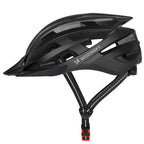 Wozinsky MTB dviračio šalmas su nuimama vesolė ir užpakaliu USB žibintuve L - Juodas -- Bicycle Helmets