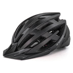 Wozinsky MTB dviračio šalmas su nuimama vesolė ir užpakaliu USB žibintuve L - Juodas -- Bicycle Helmets