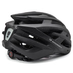 Wozinsky MTB dviračio šalmas su nuimama vesolė ir užpakaliu USB žibintuve L - Juodas -- Bicycle Helmets