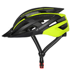 Wozinsky MTB dviračio šalmas su nuimama vesolė ir užpakaliu USB žibintuve L - Juodas ir geltona -- Bicycle Helmets