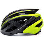 Wozinsky MTB dviračio šalmas su nuimama vesolė ir užpakaliu USB žibintuve L - Juodas ir geltona -- Bicycle Helmets