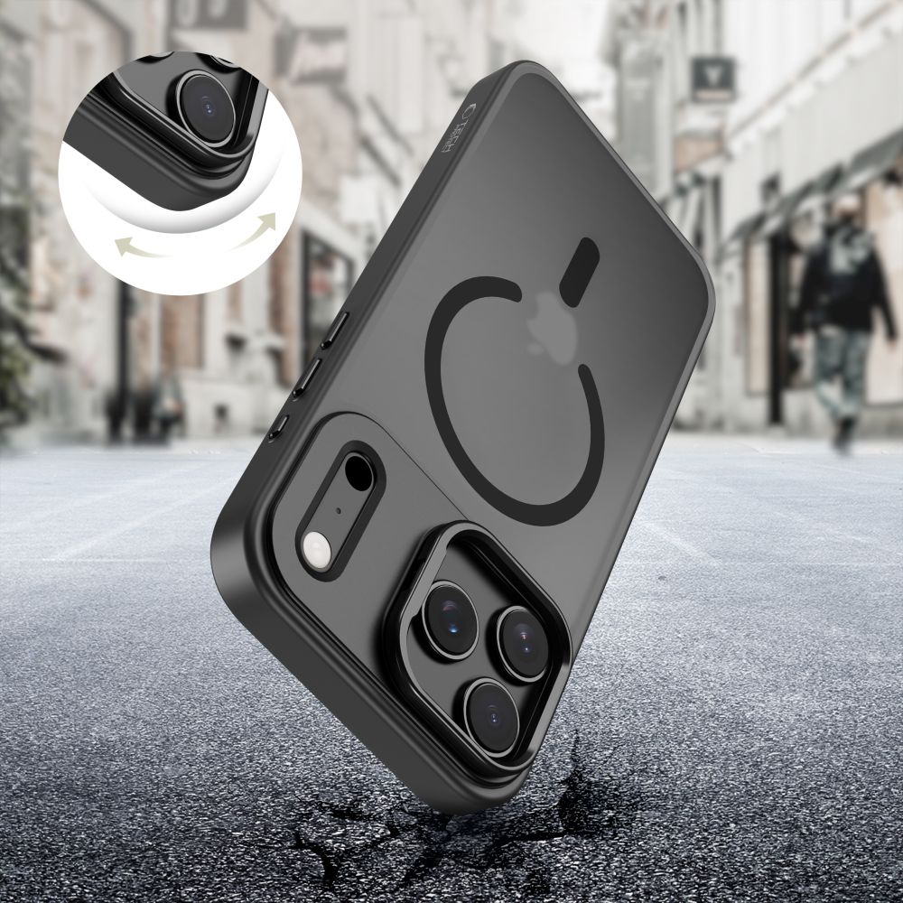 Tech-Protect MagStand MagSafe dėklas iPhone 17 Pro – matinis juodas -- iPhone 17 Pro