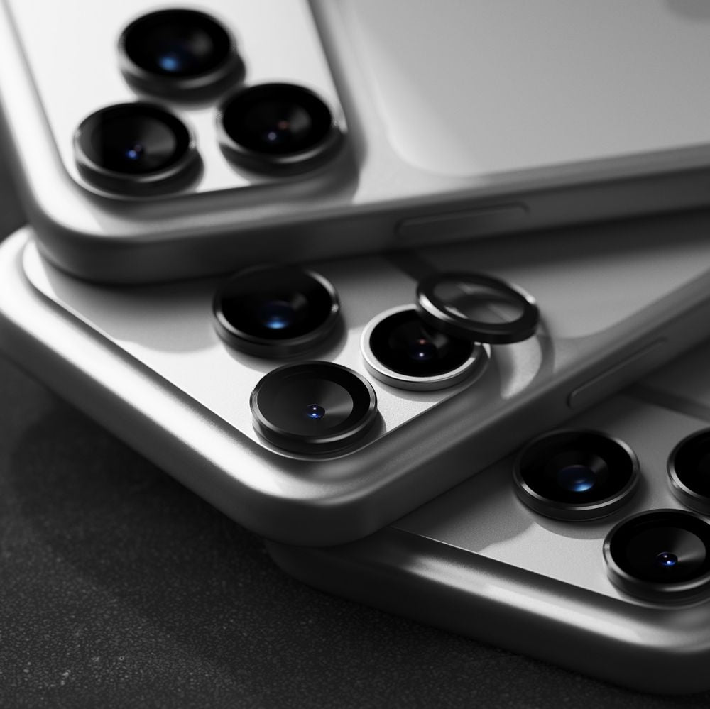 Ringke kameros rėmelio apsauga iPhone 17 Pro/Max – juoda -- iPhone 17 Pro / iPhone 17 Pro Max