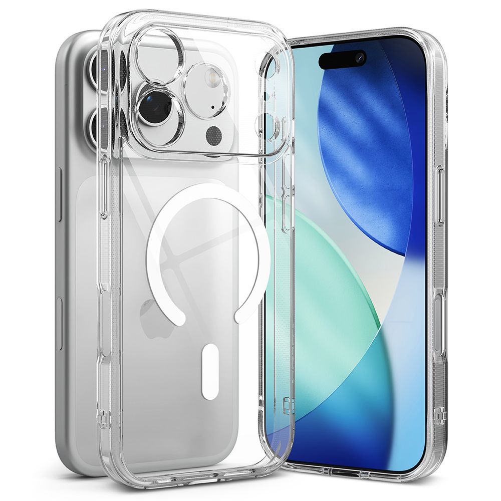 Ringke Fusion Magnetic MagSafe Dėklas, skirtas iPhone 17 Pro - Clear -- iPhone 17 Pro