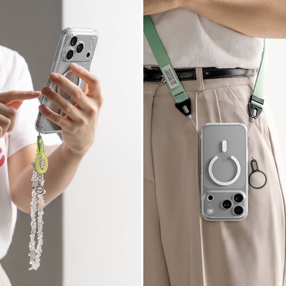 Ringke Fusion Magnetic MagSafe Dėklas, skirtas iPhone 17 Pro - Clear -- iPhone 17 Pro