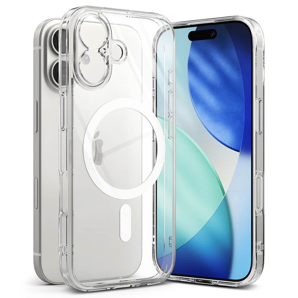 Ringke Fusion Magnetic MagSafe Dėklas, skirtas iPhone 17 - Clear -- iPhone 17