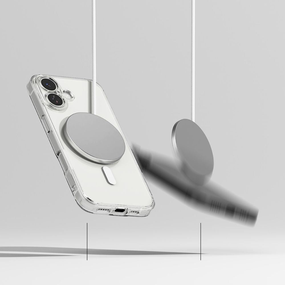Ringke Fusion Magnetic MagSafe Dėklas, skirtas iPhone 17 - Clear -- iPhone 17