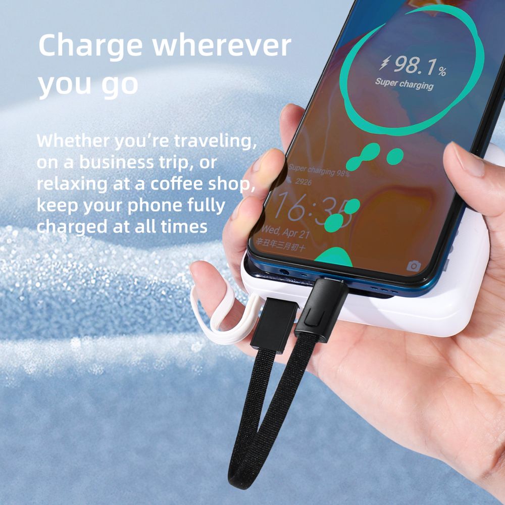 Tech-Protect Laidas Ultraboost DNA su raktų pakabuku USB-C PD 60W / 3A - pilkas -- Cell phone cables