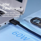 Tech-Protect Laidas Ultraboost DNA su raktų pakabuku USB-C PD 60W / 3A - pilkas -- Cell phone cables